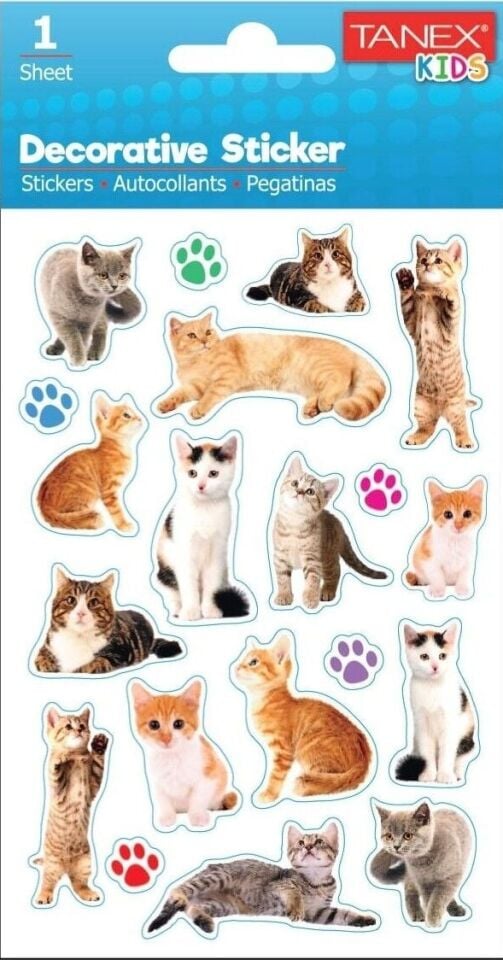 Tanex Tnx-25037 Kedi Serisi Etiket