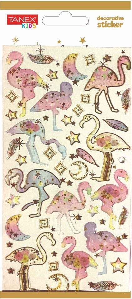 Tanex Tnx-5004 Decorative Sticker-5 Puffy Etiketi