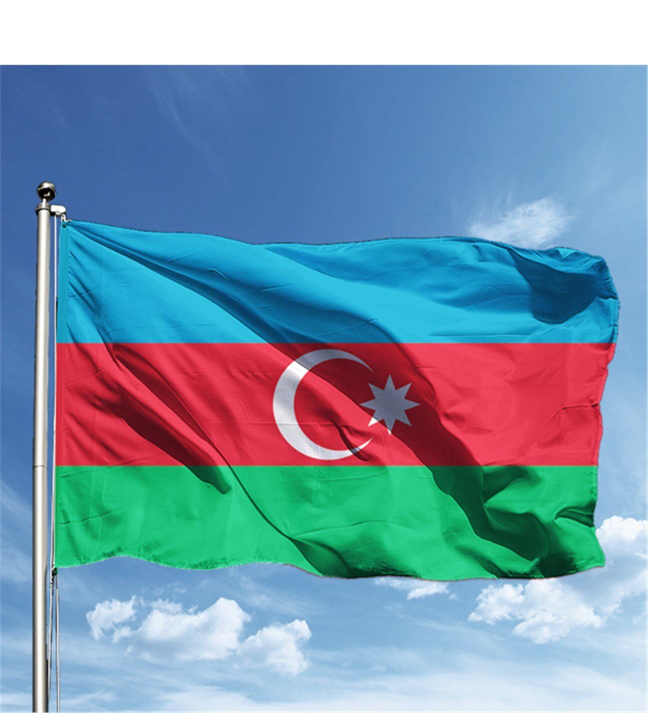 Buket 70x105 Cm Azerbaycan Bayrağı