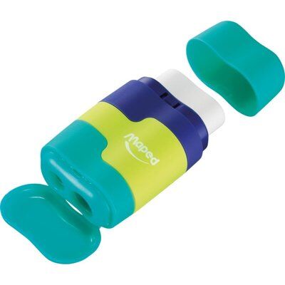 Maped Connect Renklii Çift Delikli Silgili Kalemtraş