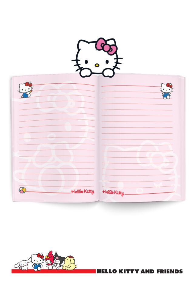 Victorias Journals Kuromi Melody Deri Mıknatıslı Günlük 13x18 Cm 224 Yaprak Defter