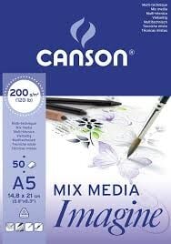 Canson Pad Canimagine 50S A5 200 Gr