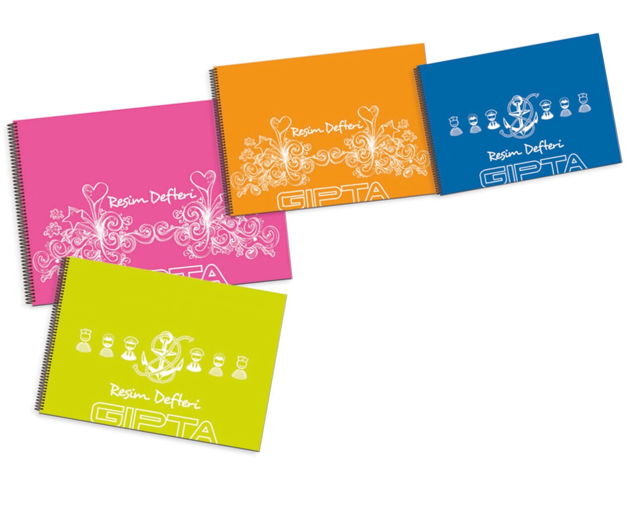 Gıpta Pp Kapak Spiralli Resim Defteri 25X35 25 Yp