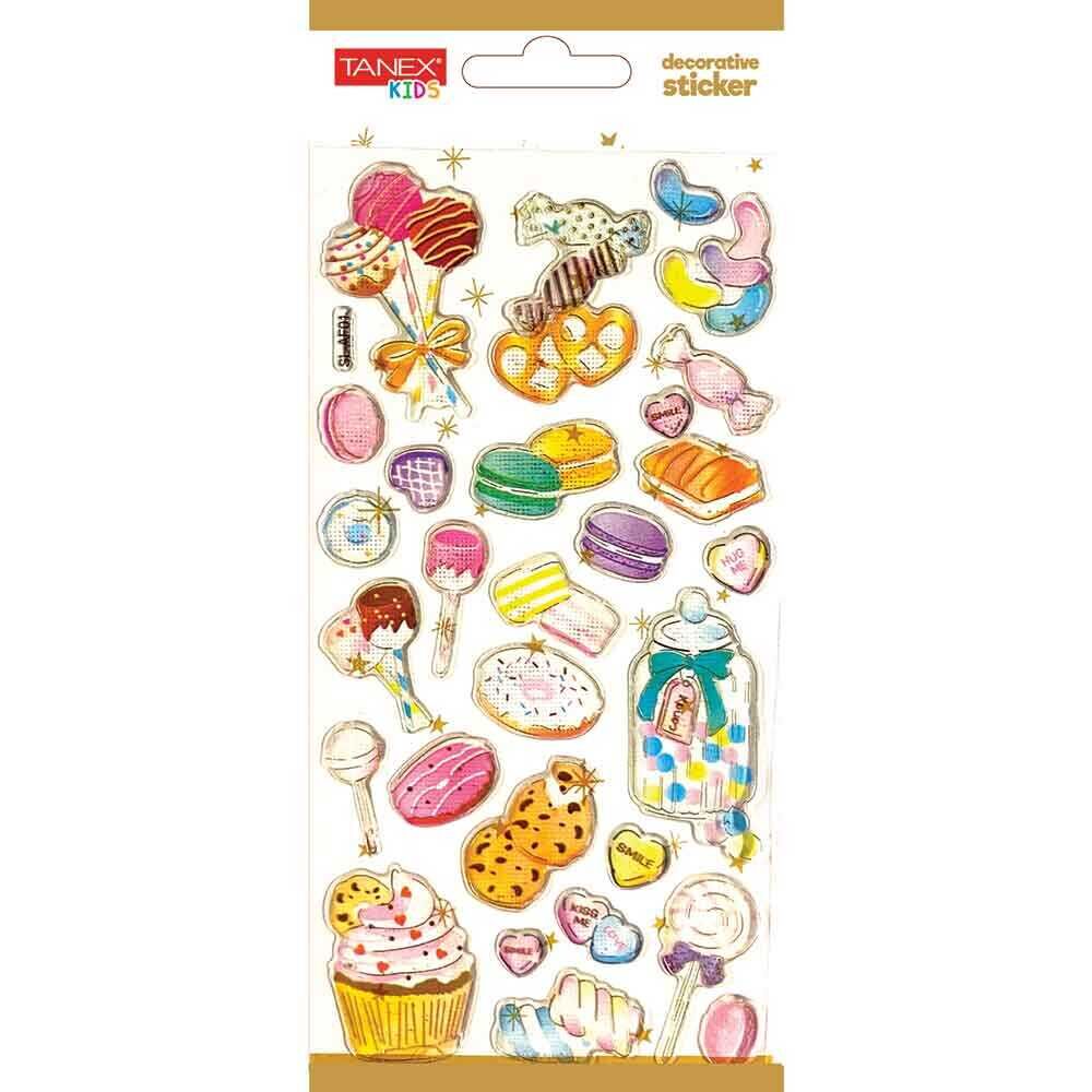 Tanex Tnx-5016 Decorative Sticker-17 Puffy Etiketi
