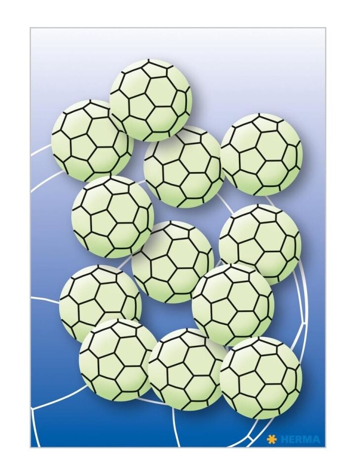 Herma Home Gece Parlayan Etiketi Küçük Futbol Topu