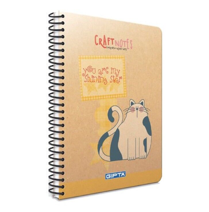 Gıpta Craft Notes Spiralli Sert Kapak Defter A6 100 Yaprak Çizgili