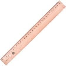 Hatas Tahta Cetvel Takviyesiz 50 Cm