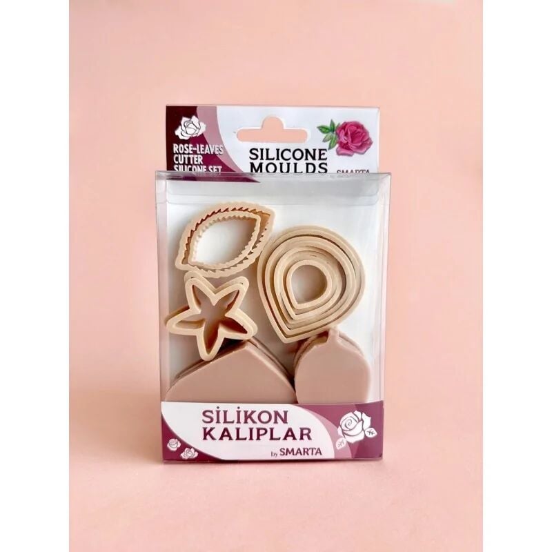 Nureart Çiçekler Gül Yaprak Silikon Kalıp Sk1013023
