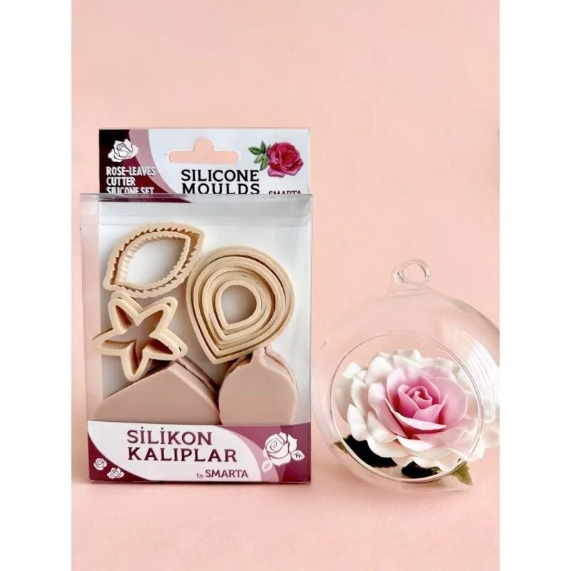 Nureart Çiçekler Gül Yaprak Silikon Kalıp Sk1013023