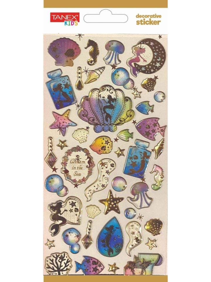 Tanex Tnx-5018 Decorative Sticker-19 Puffy Etiketi