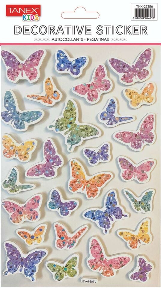 Tanex Tnx-25356 Puffy Kelebek Serisi Etike