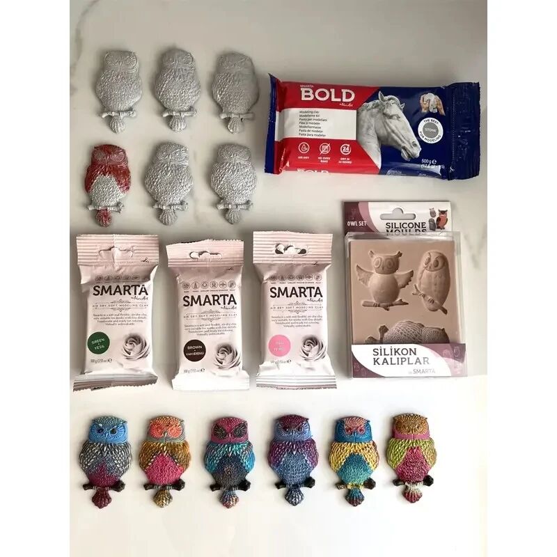 Nureart Baykuş Owl Silikon Kalıp Sk1013025