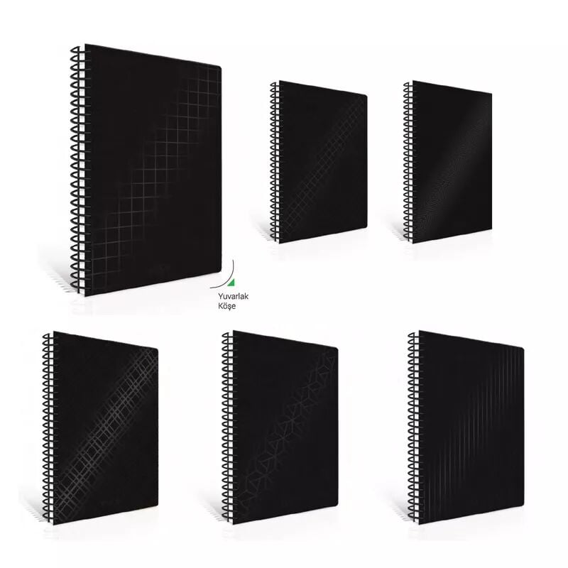 Çınar Defer 17x24 Nero Sert Kapak 100 Yaprak Kareli