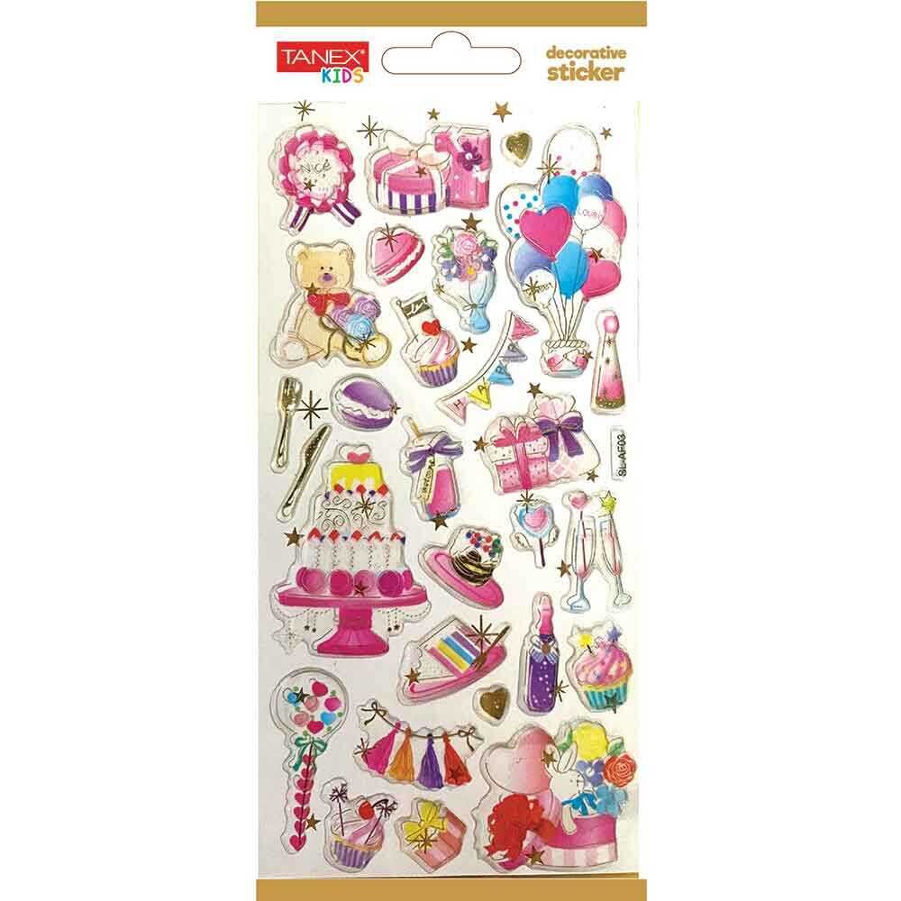Tanex Tnx-5022 Decorative Sticker-23 Puffy Etiketi