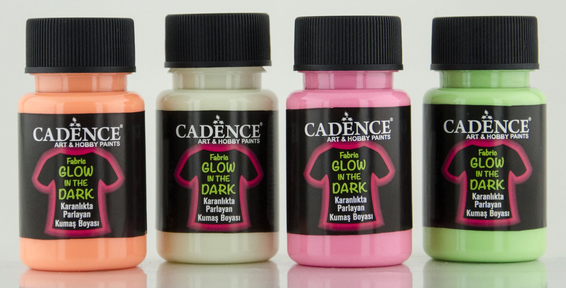 Cadence Kumaş Glow In The Dark Turuncu 50 Ml
