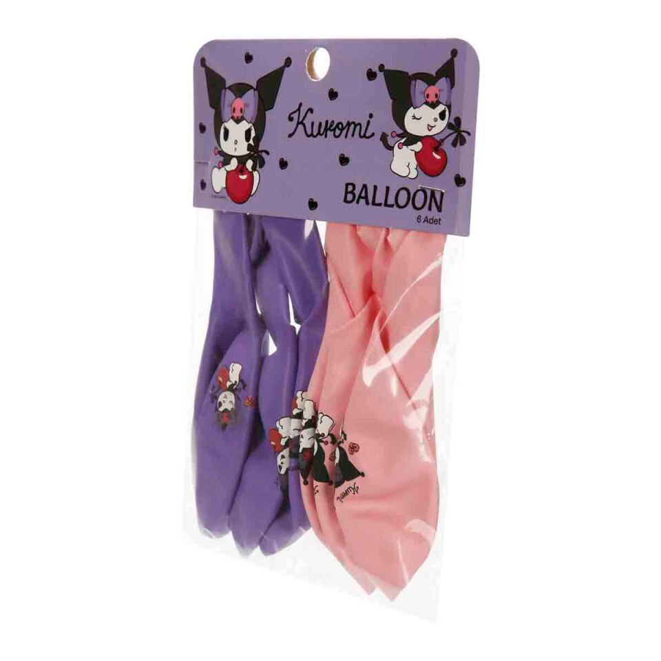 Kuromi Balon 6 Lı