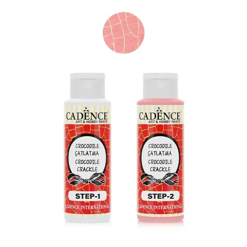 Cadence Crocodıle Renkli Çatlatma C-1012 Pembe Step1+Step2 70+70 Ml