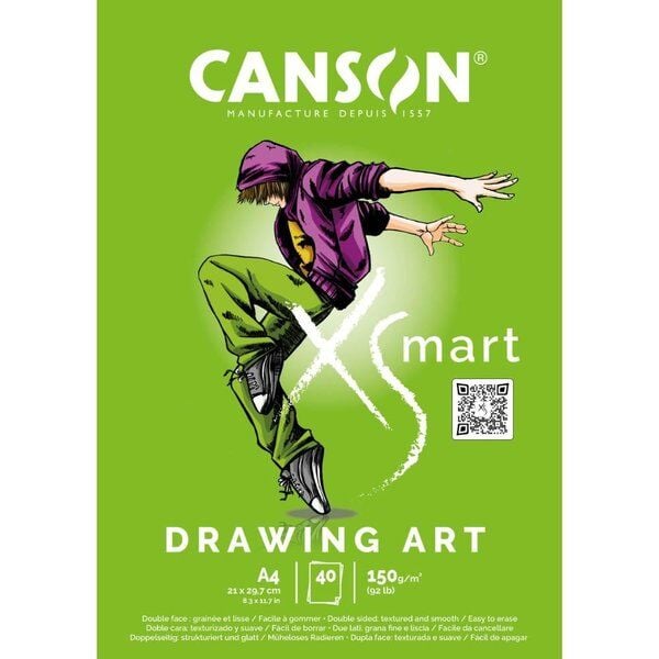 Canson Pad Xsmart Drawing Art A4 150G 40Sh