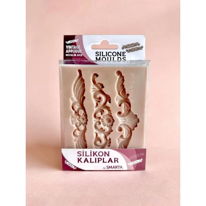 Nureart Vintage Appliquenostaljik Aplik Silikon Kalıp Sk1013037