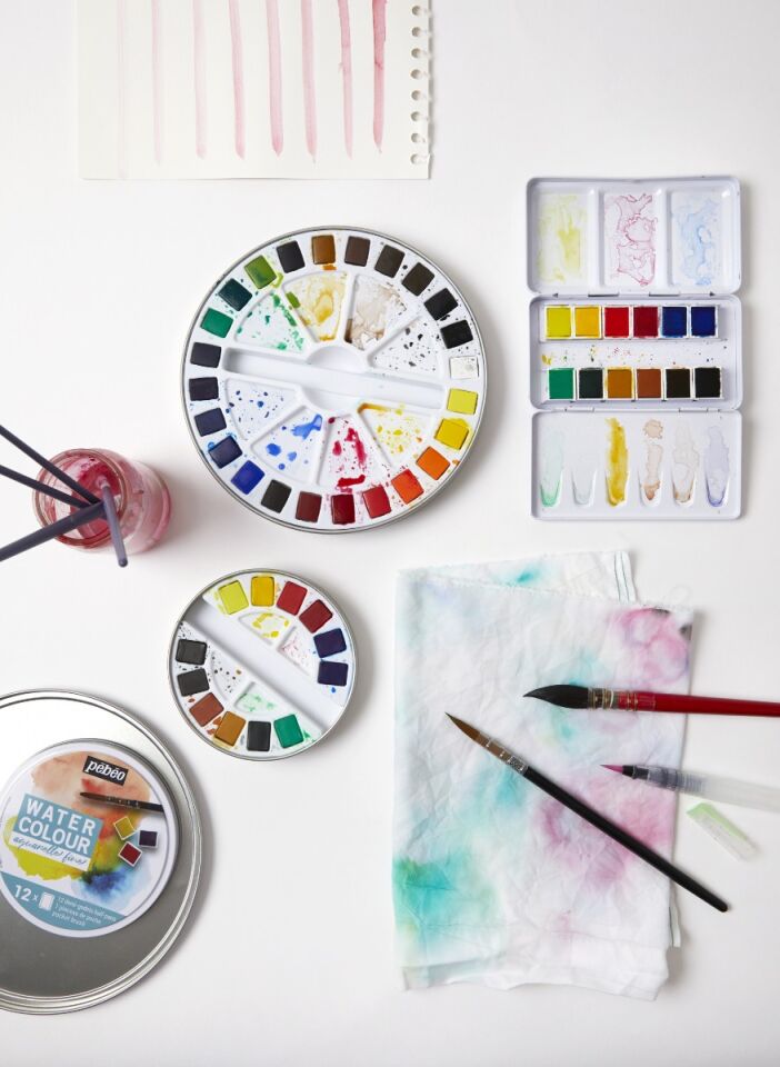 Pebeo Watercolor 12 Li Yuvarlak Aquarel Set Teneke Kutu