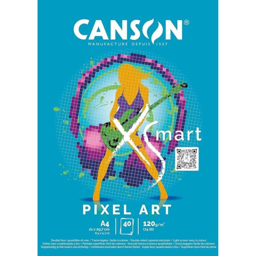 Canson Pad Xsmart Pıxel Art A4 120G 40Sh