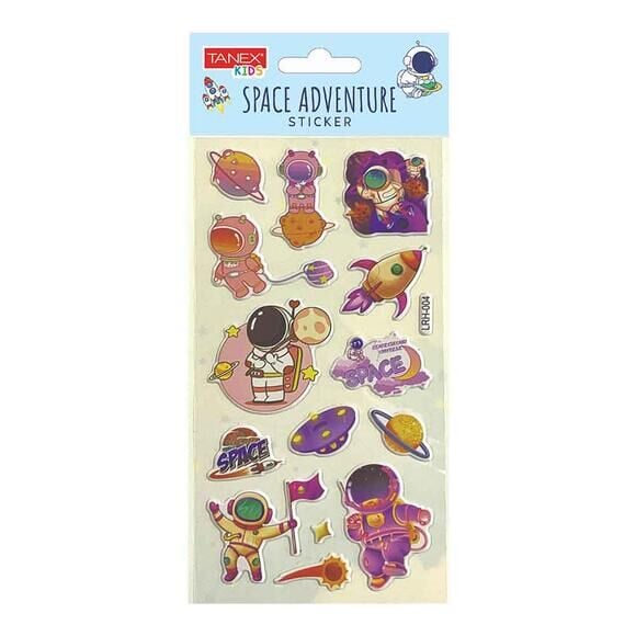 Tanex Tnx-5082 Space Adventure Sticker-1 Puffy Etiket