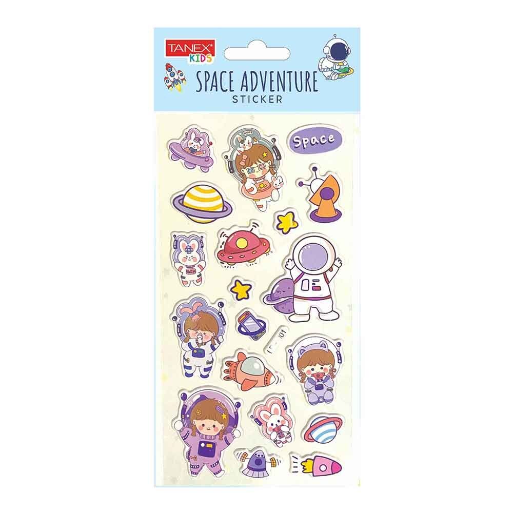 Tanex Tnx-5085 Space Adventure Sticker-4 Puffy Etiket