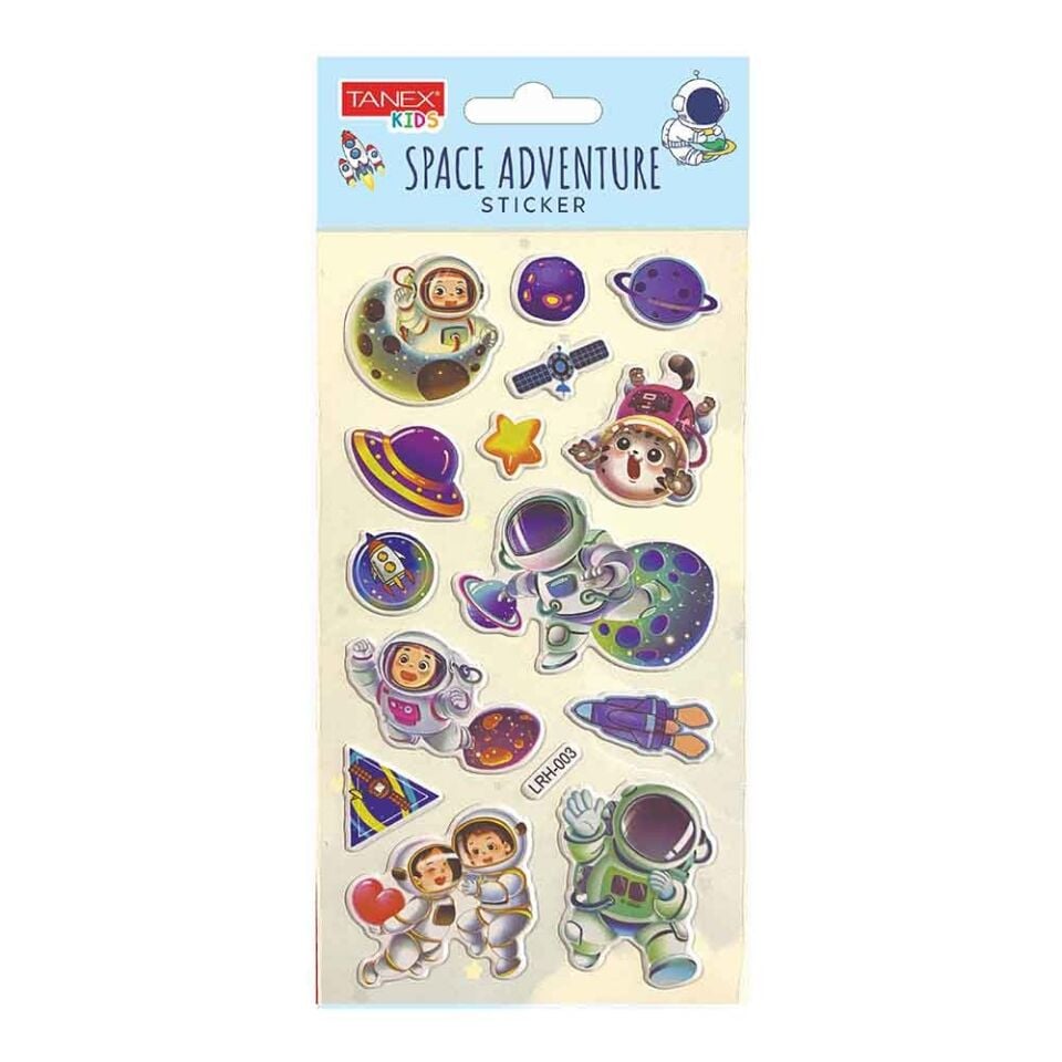 Tanex Tnx-5087 Space Adventure Sticker-6 Puffy Etiket