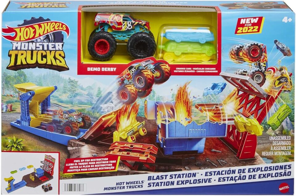 Hot Wheels Monster Trucks Patlama İstasyonu Oyun Seti  