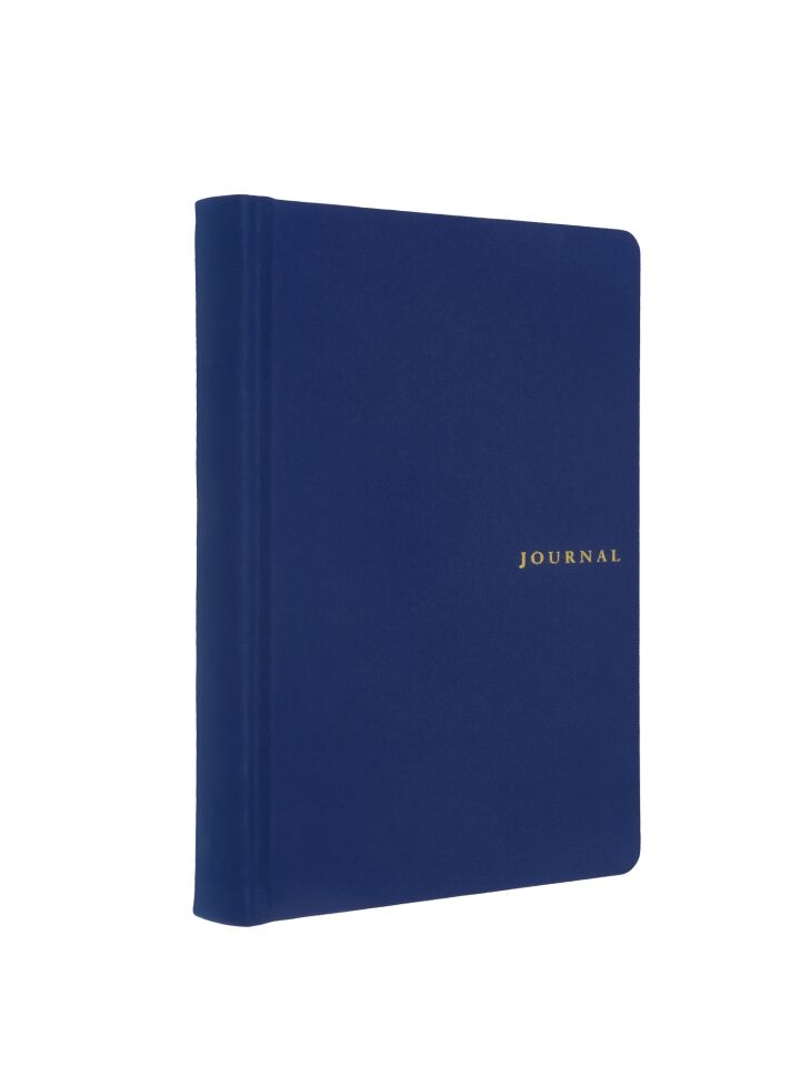 Victorias Journals Keten Sert Kapak Defter A5 120 Yaprak 120 Gr Ivory Çizgili Lacivert