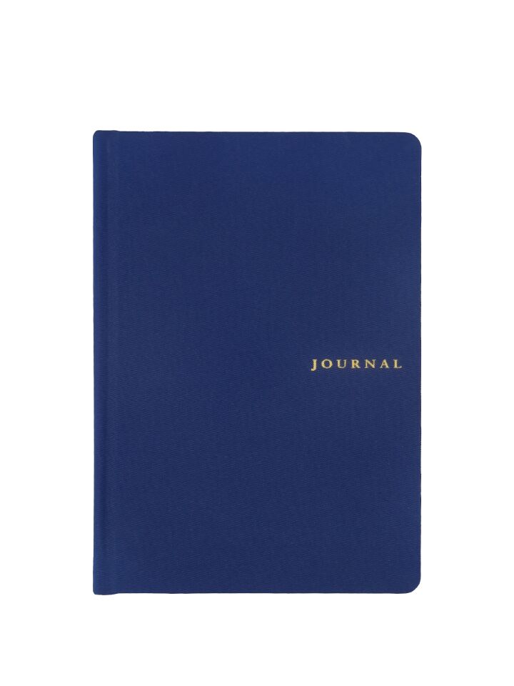 Victorias Journals Keten Sert Kapak Defter A5 120 Yaprak 120 Gr Ivory Çizgili Lacivert