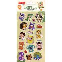 Tanex Tnx-5093 Animal Life Sticker-6 Puffy Etiketi