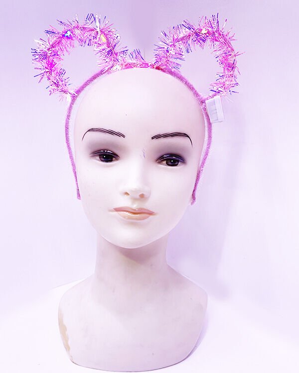 Samur Işıklı Minnie Mouse Taç Pembe