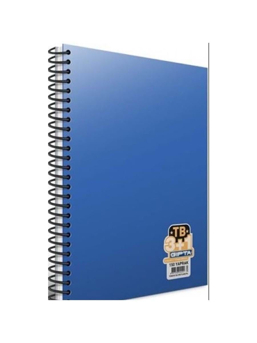 Gıpta Tb Spiralli Sert Pp Kapak A4 150 Yaprak 3+1 Defter