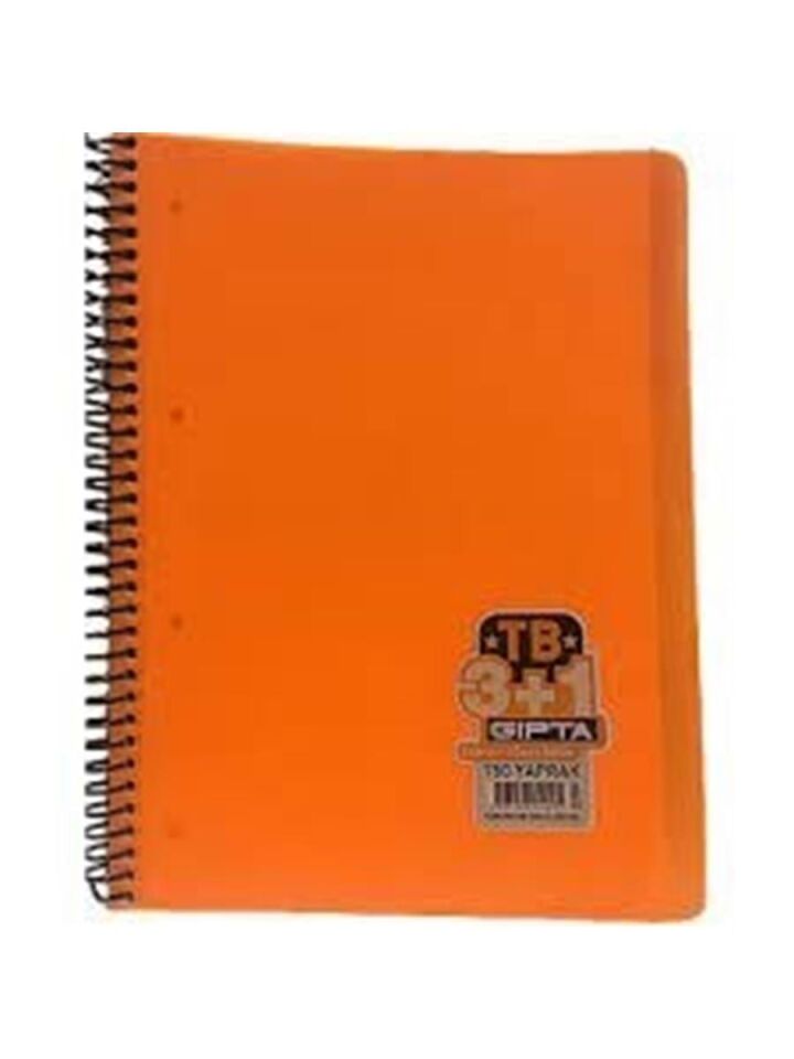 Gıpta Tb Spiralli Sert Pp Kapak A4 150 Yaprak 3+1 Defter