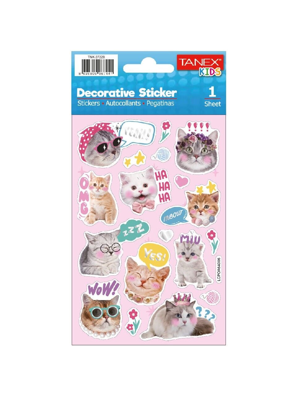 Tanex Tnx-27228 Puffy İnstagram Kedileri Serisi