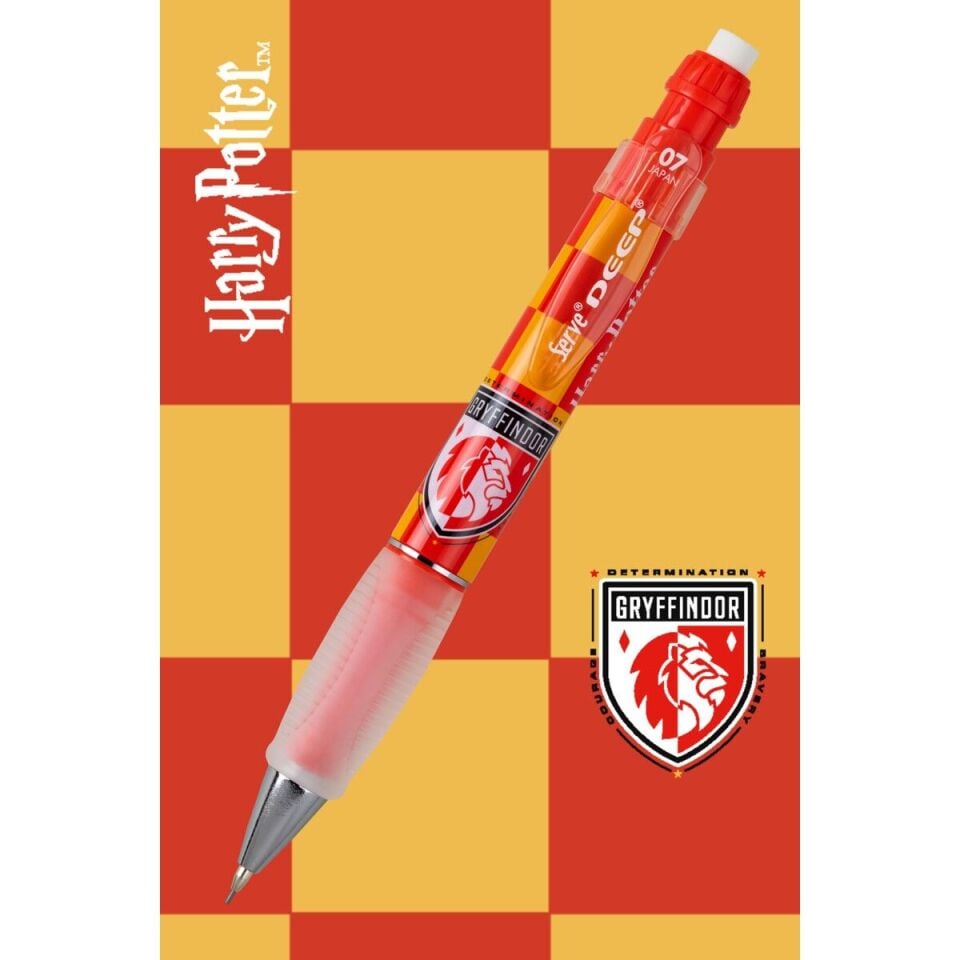 Serve Deep Harry Potter Damalı 0.7 Mm Versatil Kalem Kırmızı sarı