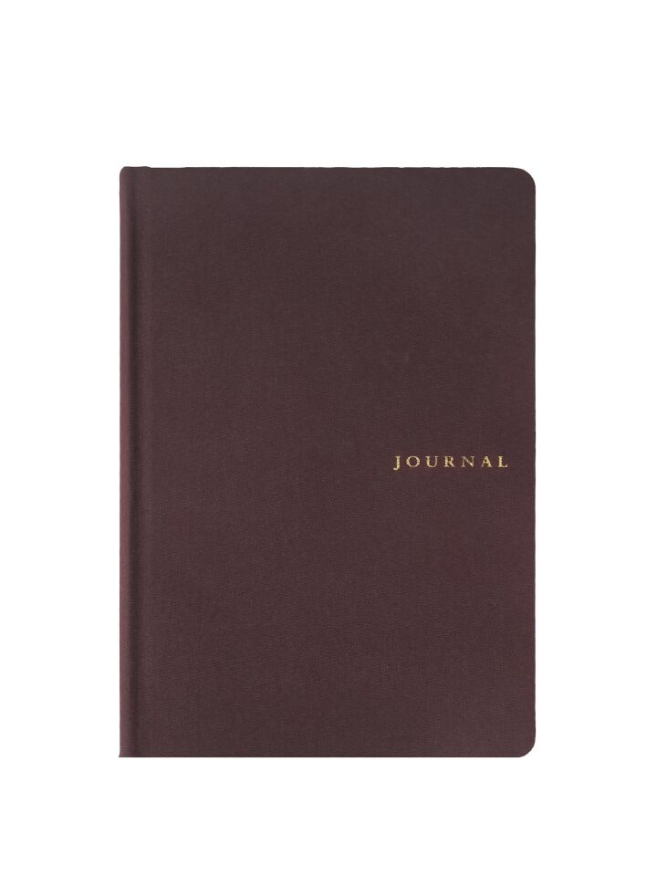 Victorias Journals Keten Sert Kapak Defter A5 120 Yaprak 120 Gr Ivory Çizgili Kahverengi