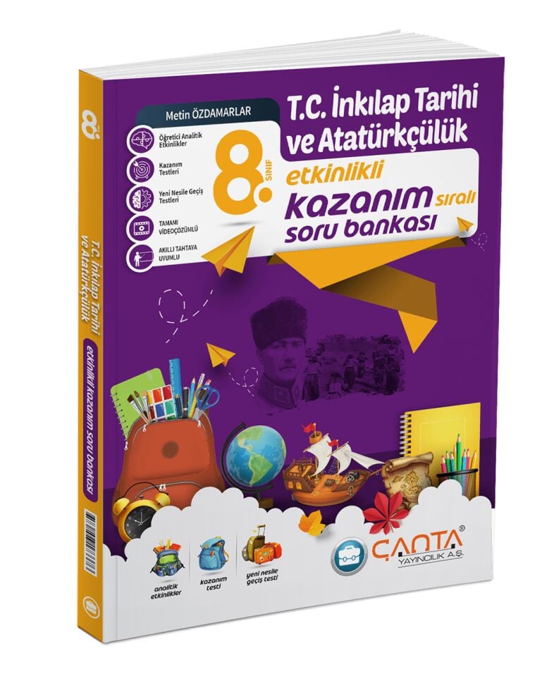 Çanta 8 Kazanım İnkılap Tarihi Soru Bankası