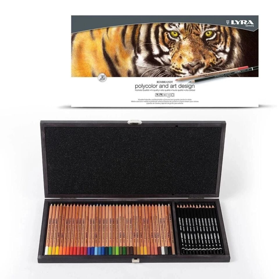 Lyra Rembrandt Polycolor And Art Desing Wooden Box