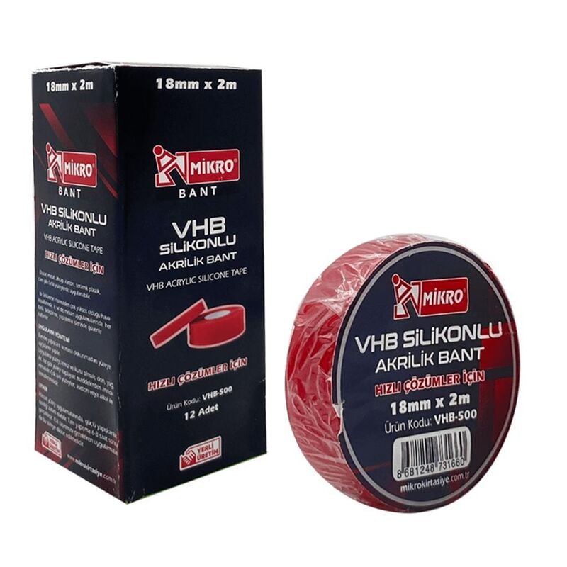 Mikro Vhb-500 18 Mm x 2 Mt Akrilik Bant