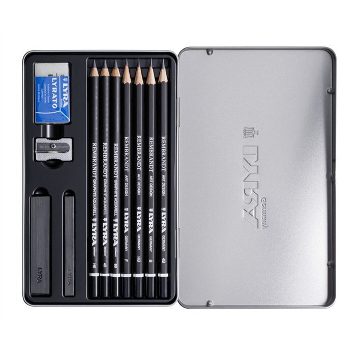 Lyra Rembrandt 11 Li Metal Kutu Graphite Set Box