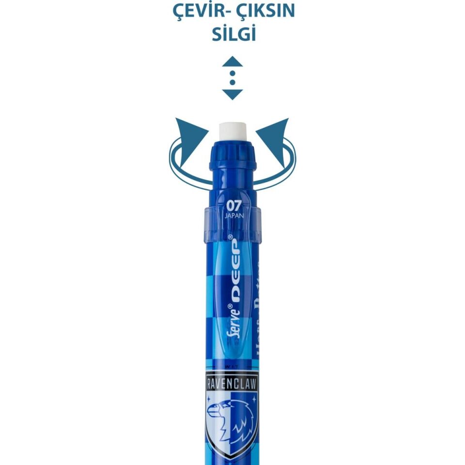 Serve Deep Harry Potter Damalı 0.7 Mm Versatil Kalem Mavi