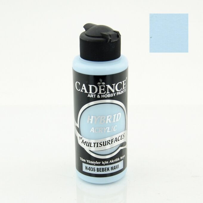 Cadence Hybrid Akrilik Multisurfaces H-035 Bebek Mavi 120 Ml
