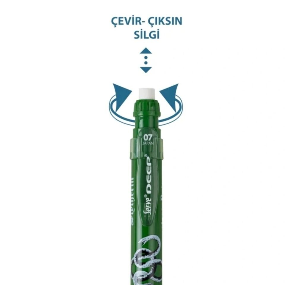 Serve Deep Harry Potter 0.7 Mm Versatil Kalem Yeşil