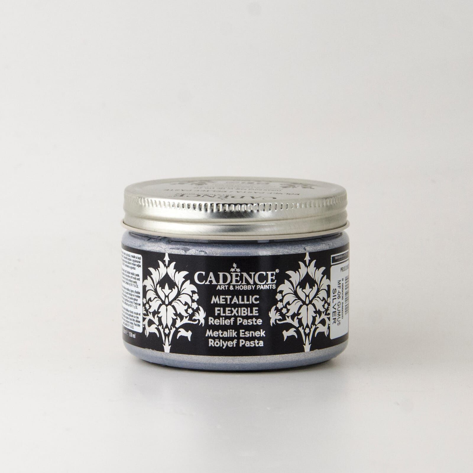 Cadence Metalik Esnek Rölyef Pasta Mf-06 Gümüş 150 Ml