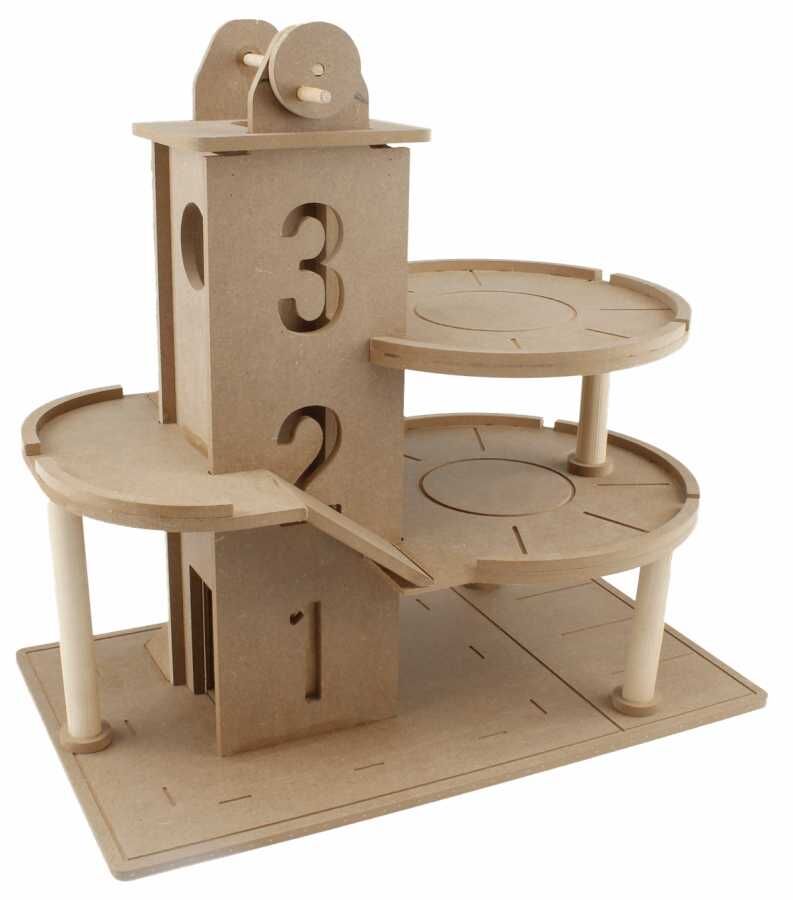 Okutan Ahşap Asansörlü Katlı Otopark