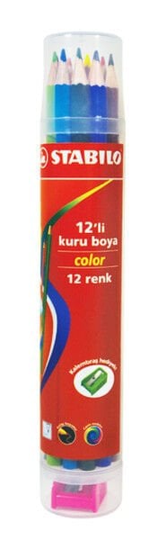 Stabilo Color Kuru Boya Kalemi 12 Li Plastik Tüp