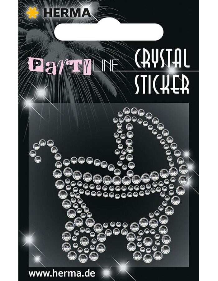 Herma Kristal Etiket Bebek Arabası