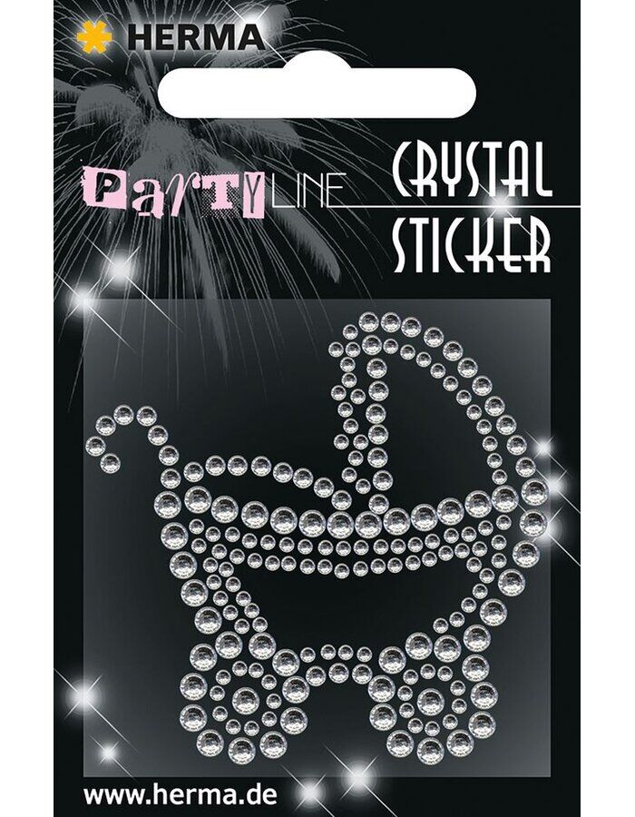 Herma Kristal Etiket Bebek Arabası